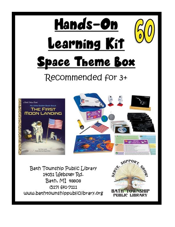 60 Hands-On Learning Kit Space Theme Box