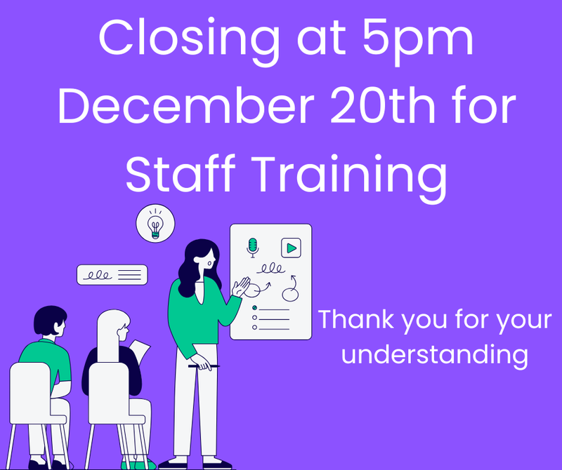 Closed for Training Closed for Training