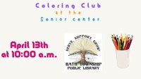 Coloring Club at the Senior Center!