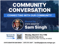 Community Conversations with Senator Singh