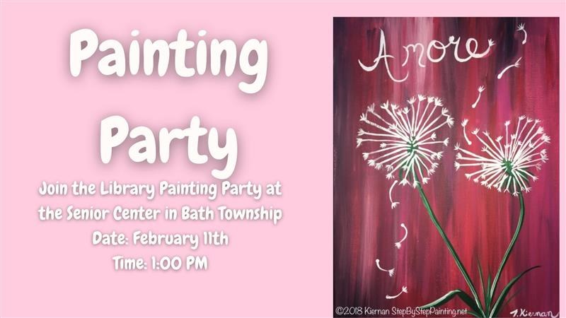 Painting Party at the Senior Center