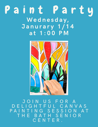 Painting Party at the Senior Center