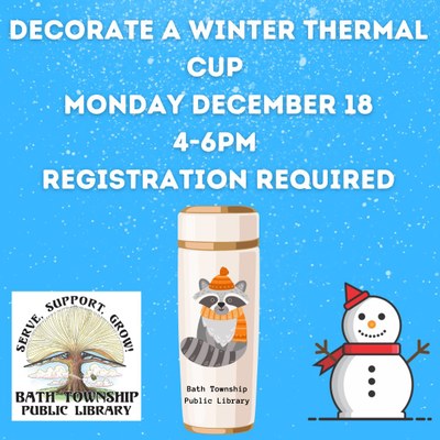 Winter Cup Decorating Craft