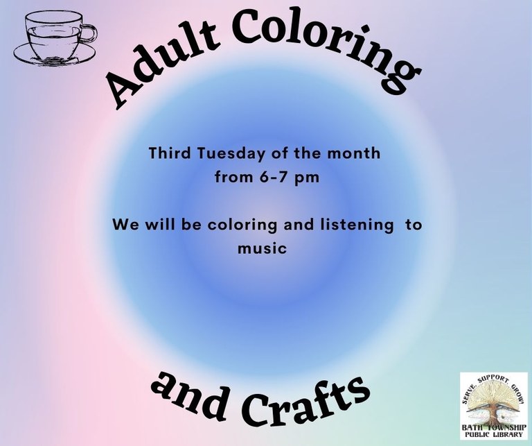 Adult Coloring and Craft