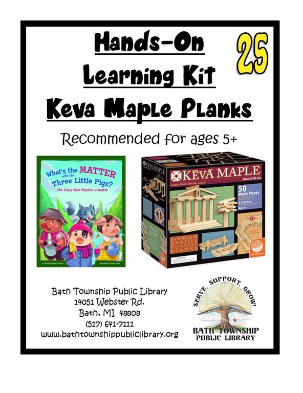 25 Hands-On Learning Kit  Keva Maple Planks