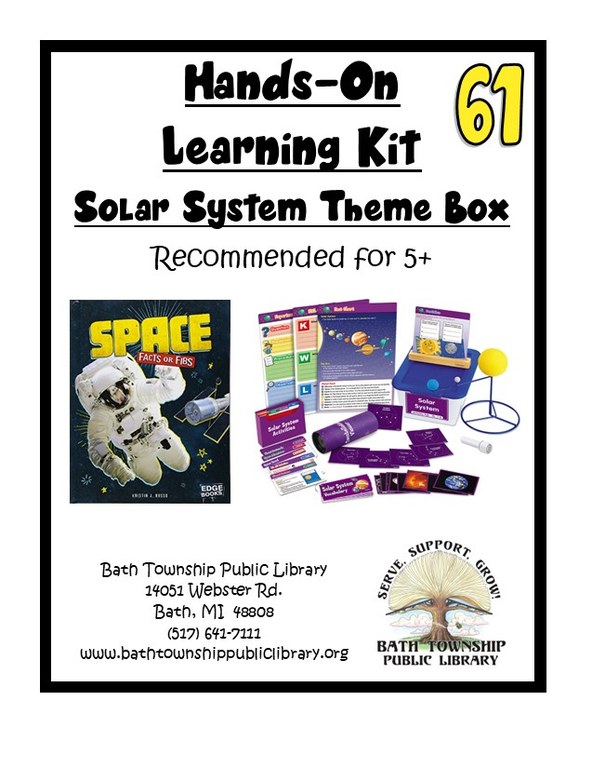 61 Hands-On Learning Kit Solar System Theme Box