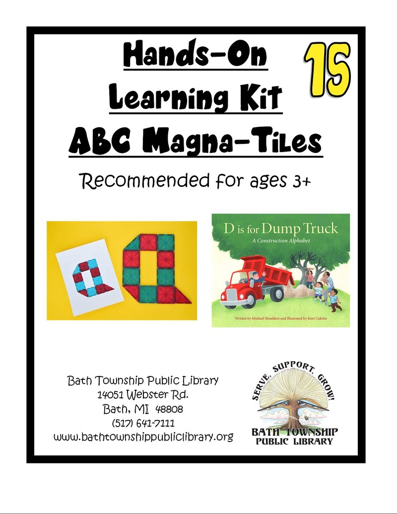 15 Hands-On Learning Kit ABC Magnatiles
