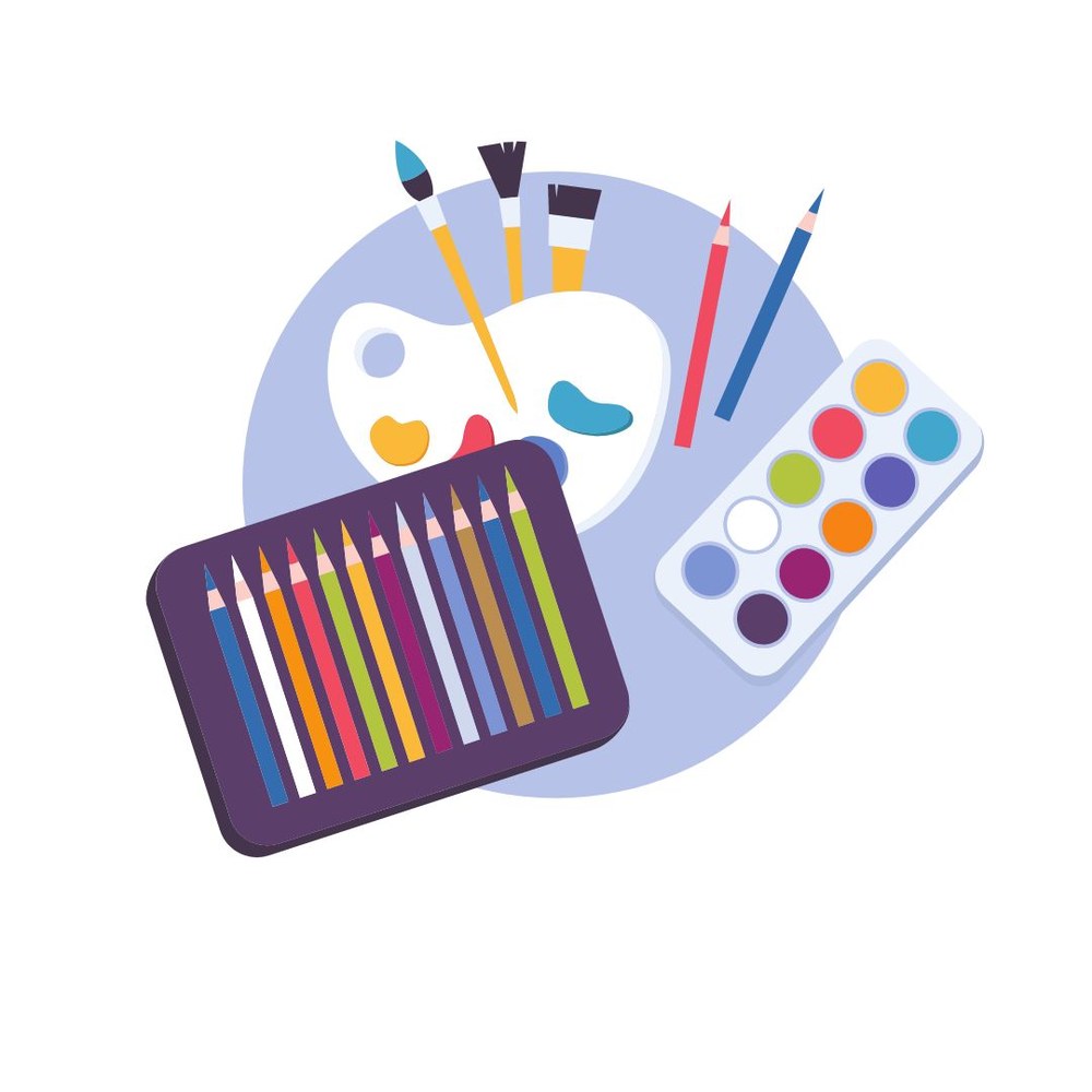 Art Supplies Colorful 
