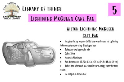 Lightning McQueen shaped Cake Pan