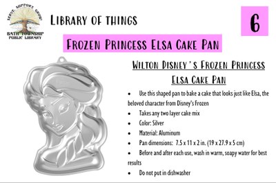 Elsa shaped cake pan