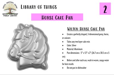 Horse shaped cake pan