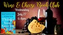 July wine and cheese book club