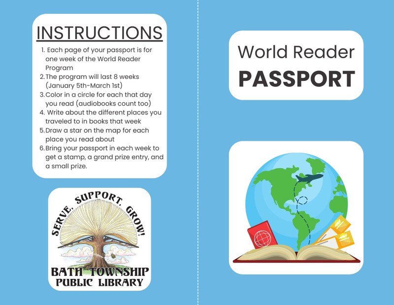 Children's Winter Reading Passport Cover